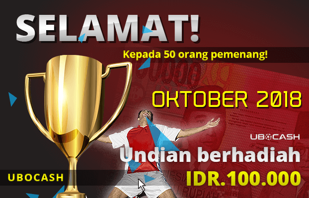 Undian Berhadiah IDR 100,000 Bulan Oktober 2018