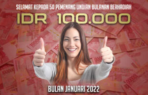 Undian bulanan ubocash januari 2022